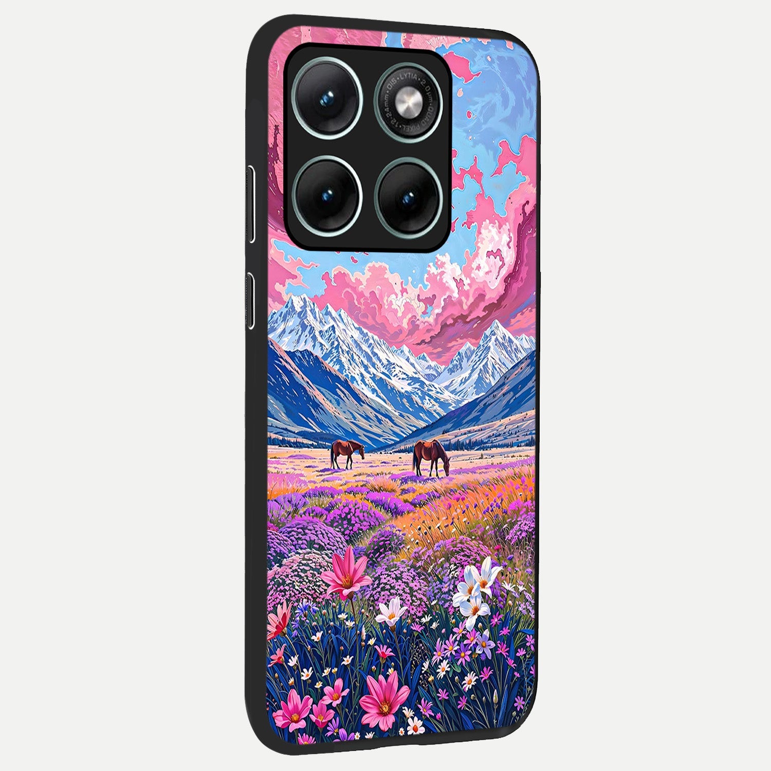  Blossom Valley Dream back cover For Moto Edge 70 Fusion slim fit glass case with vibrant aesthetic design