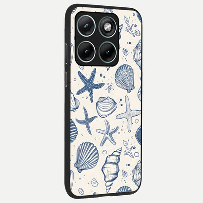  Blue Ocean Outline back cover For Moto Edge 70 Fusion slim fit glass case with vibrant aesthetic design