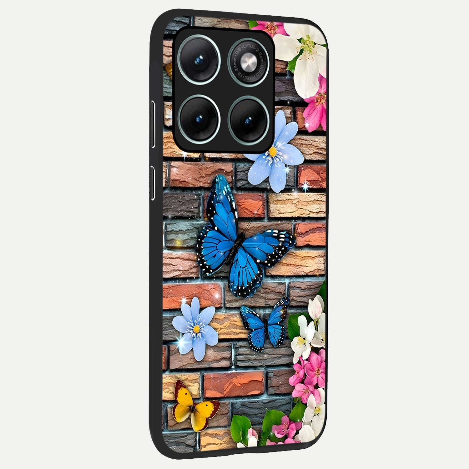  Brick Bloom Flight back cover For Moto Edge 70 Fusion slim fit glass case with vibrant aesthetic design