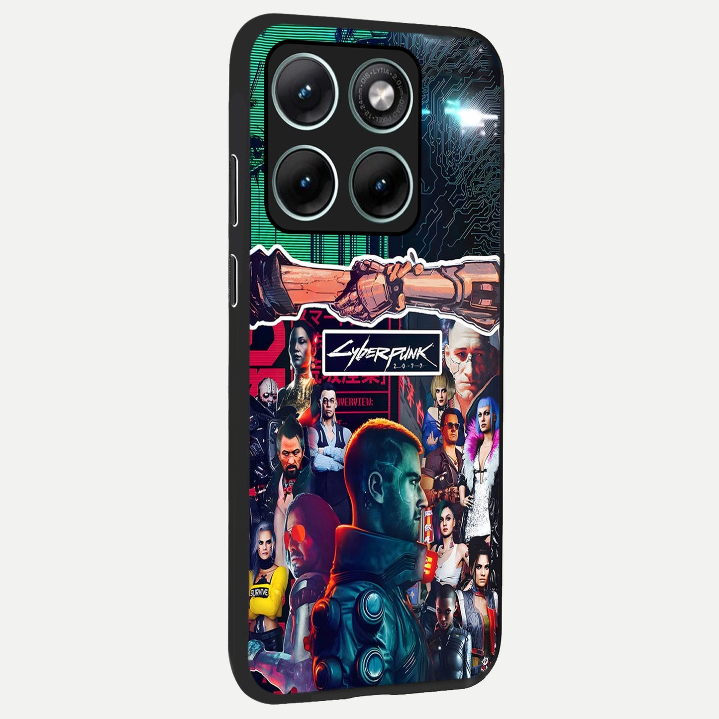  CYBERPUNK Legacy back cover For Moto Edge 70 Fusion slim fit glass case with vibrant aesthetic design