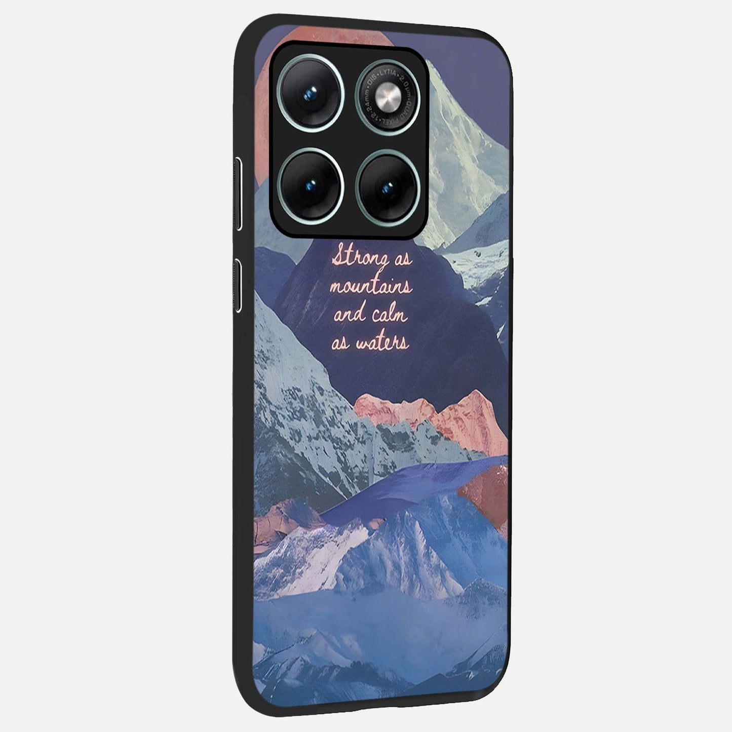  Celestial Mountain Calm back cover For Moto Edge 70 Fusion slim fit glass case with vibrant aesthetic design