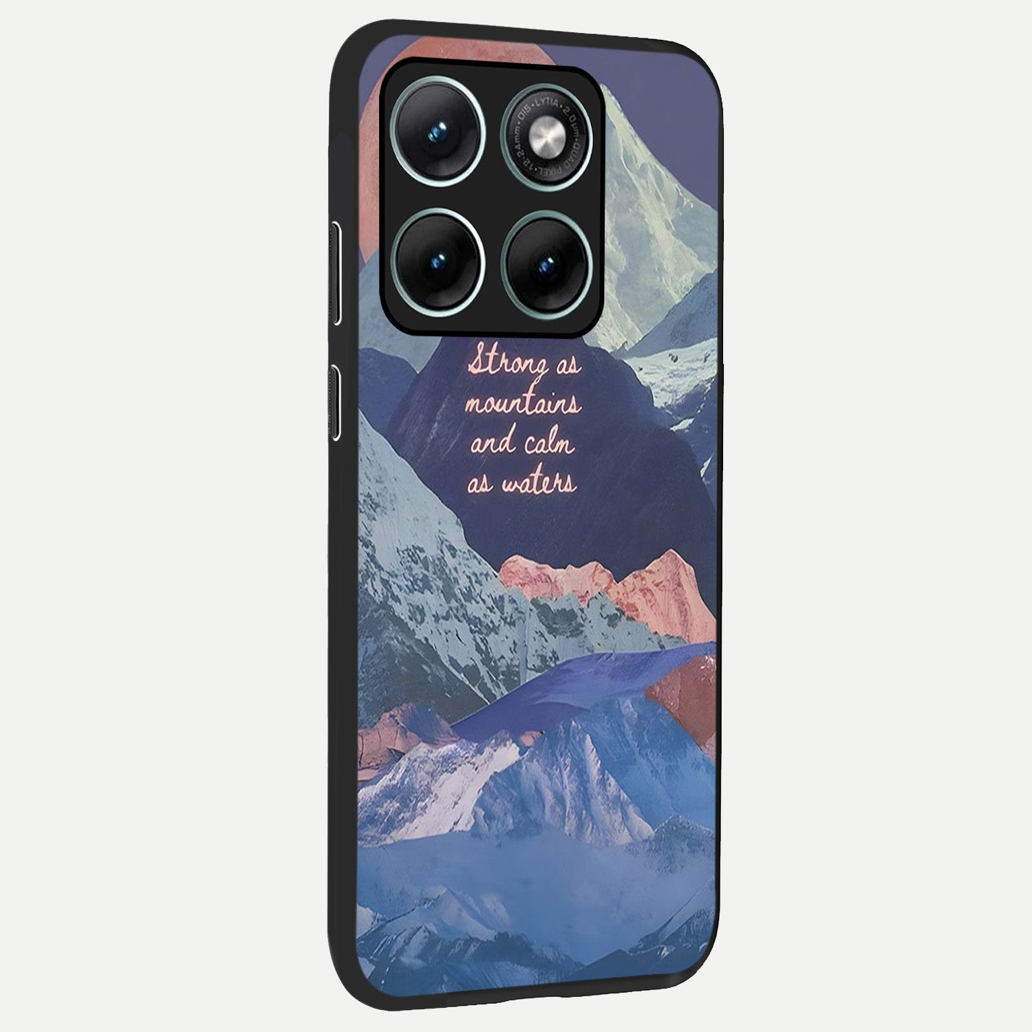  Celestial Mountain Calm back cover For Moto Edge 70 Fusion slim fit glass case with vibrant aesthetic design