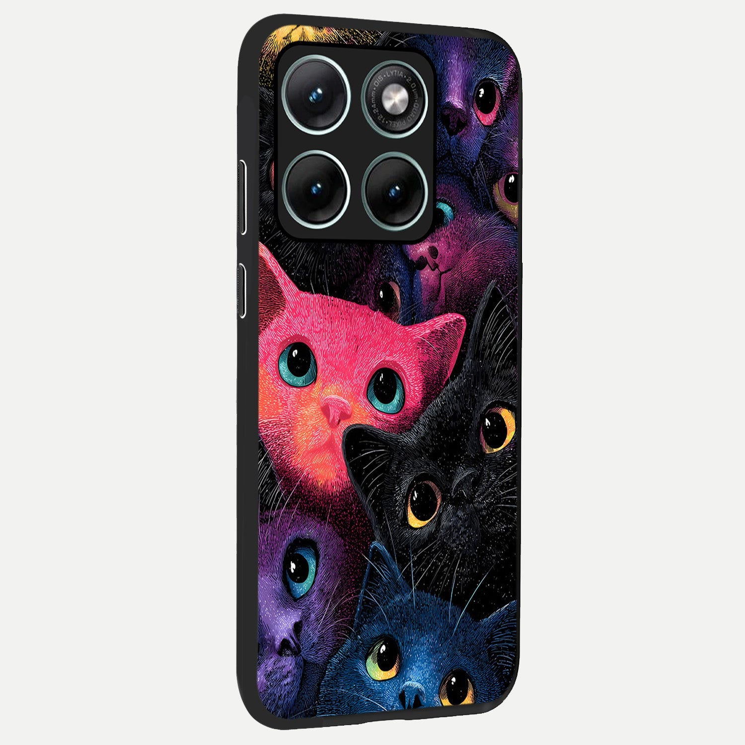  Cosmic Cats Dreams back cover For Moto Edge 70 Fusion slim fit glass case with vibrant aesthetic design