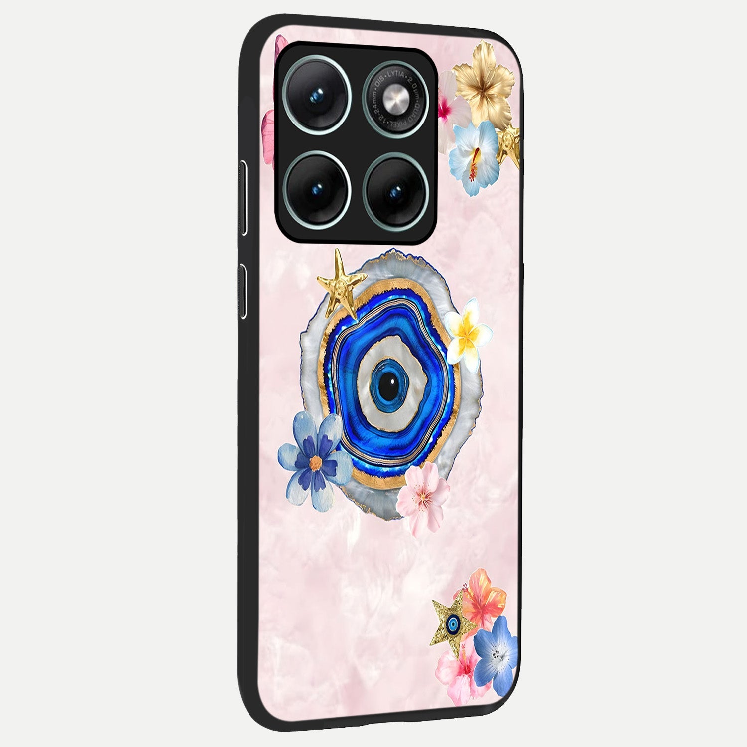  Divine Aura Bloom back cover For Moto Edge 70 Fusion slim fit glass case with vibrant aesthetic design