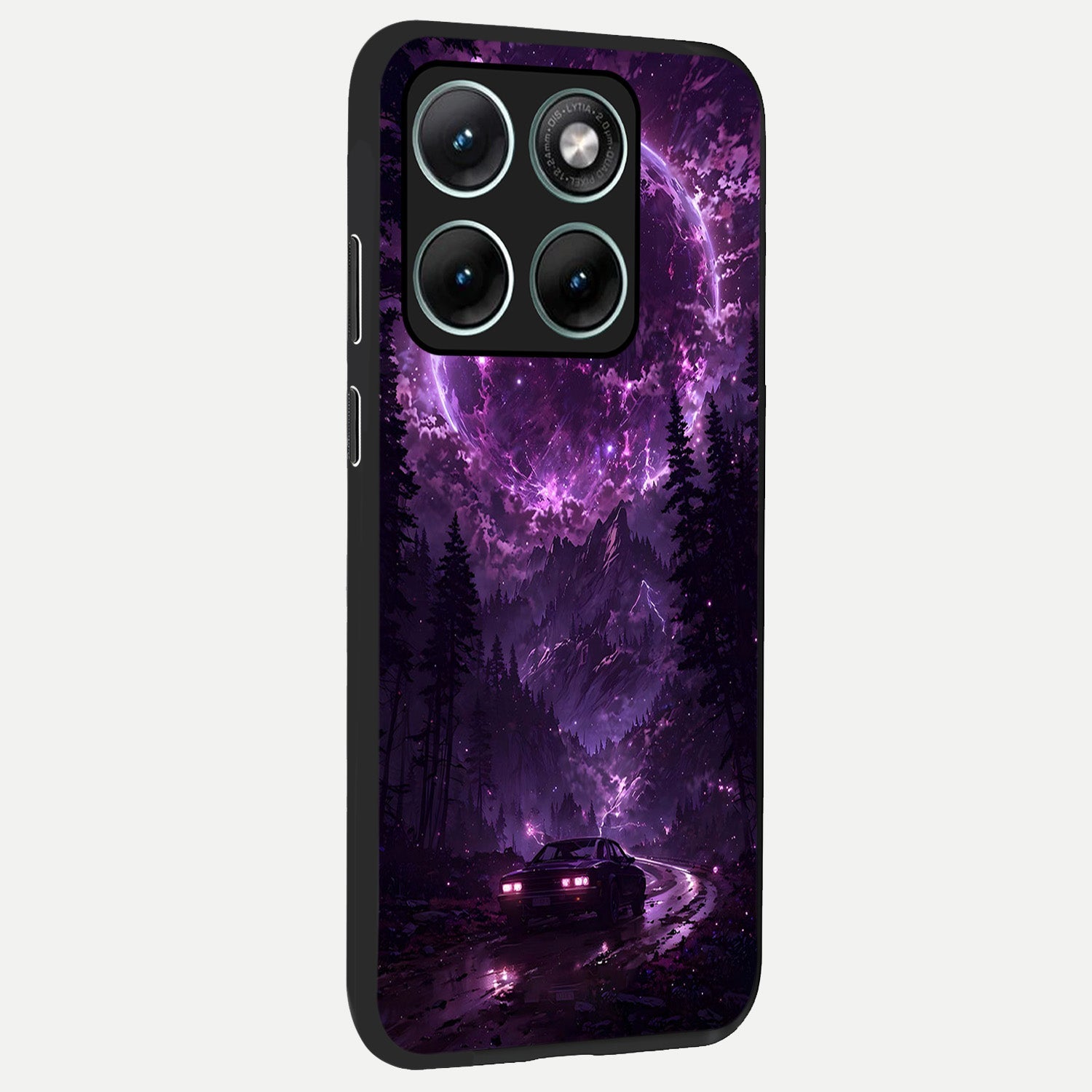  Eternal Cosmic Drive back cover For Moto Edge 70 Fusion slim fit glass case with vibrant aesthetic design
