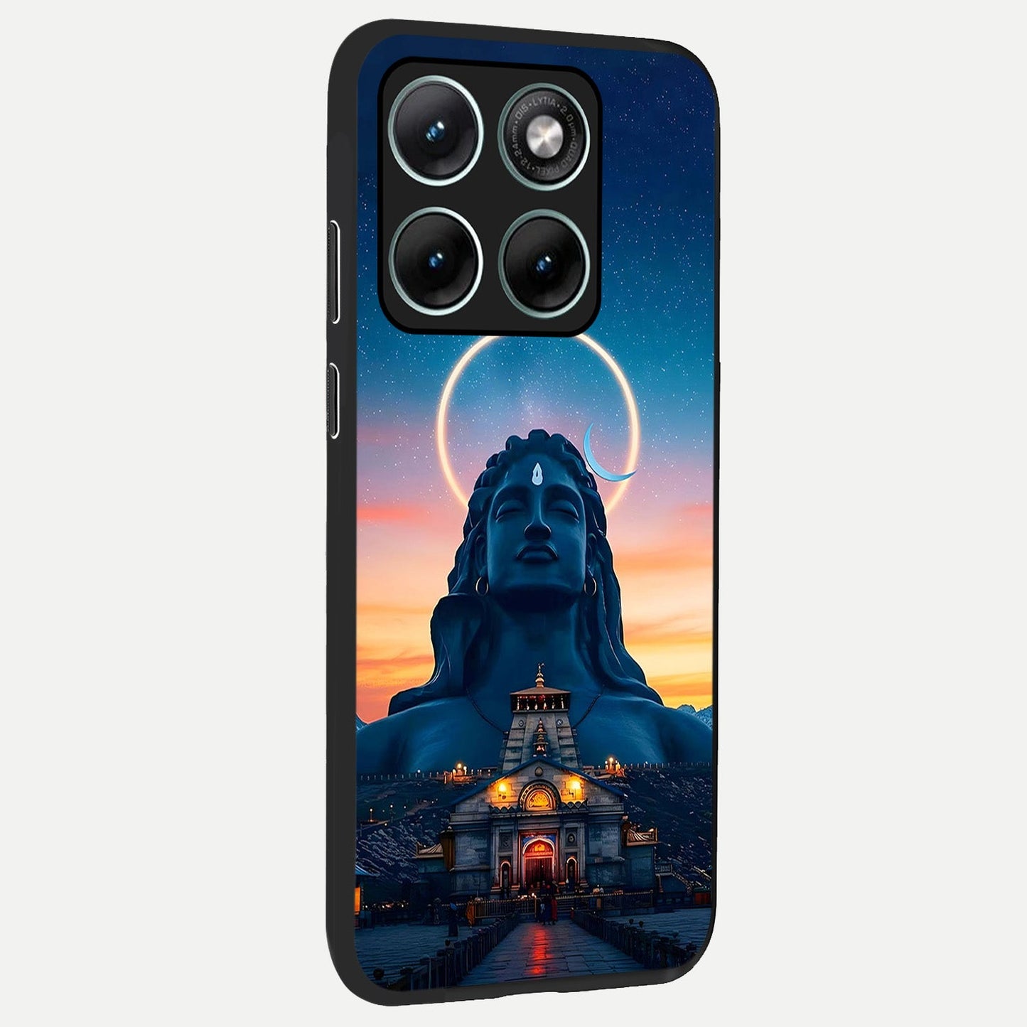  Eternal Shiva Aura back cover For Moto Edge 70 Fusion slim fit glass case with vibrant aesthetic design