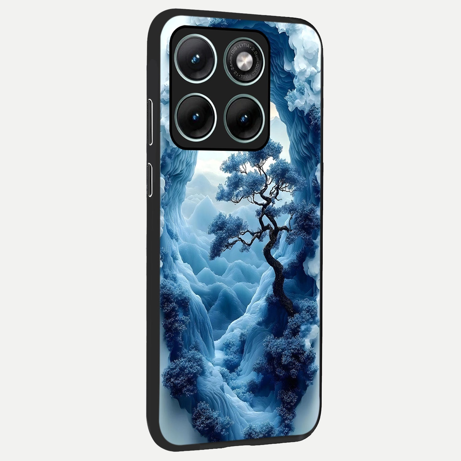 Frozen Serenity Gate back cover For Moto Edge 70 Fusion slim fit glass case with vibrant aesthetic design
