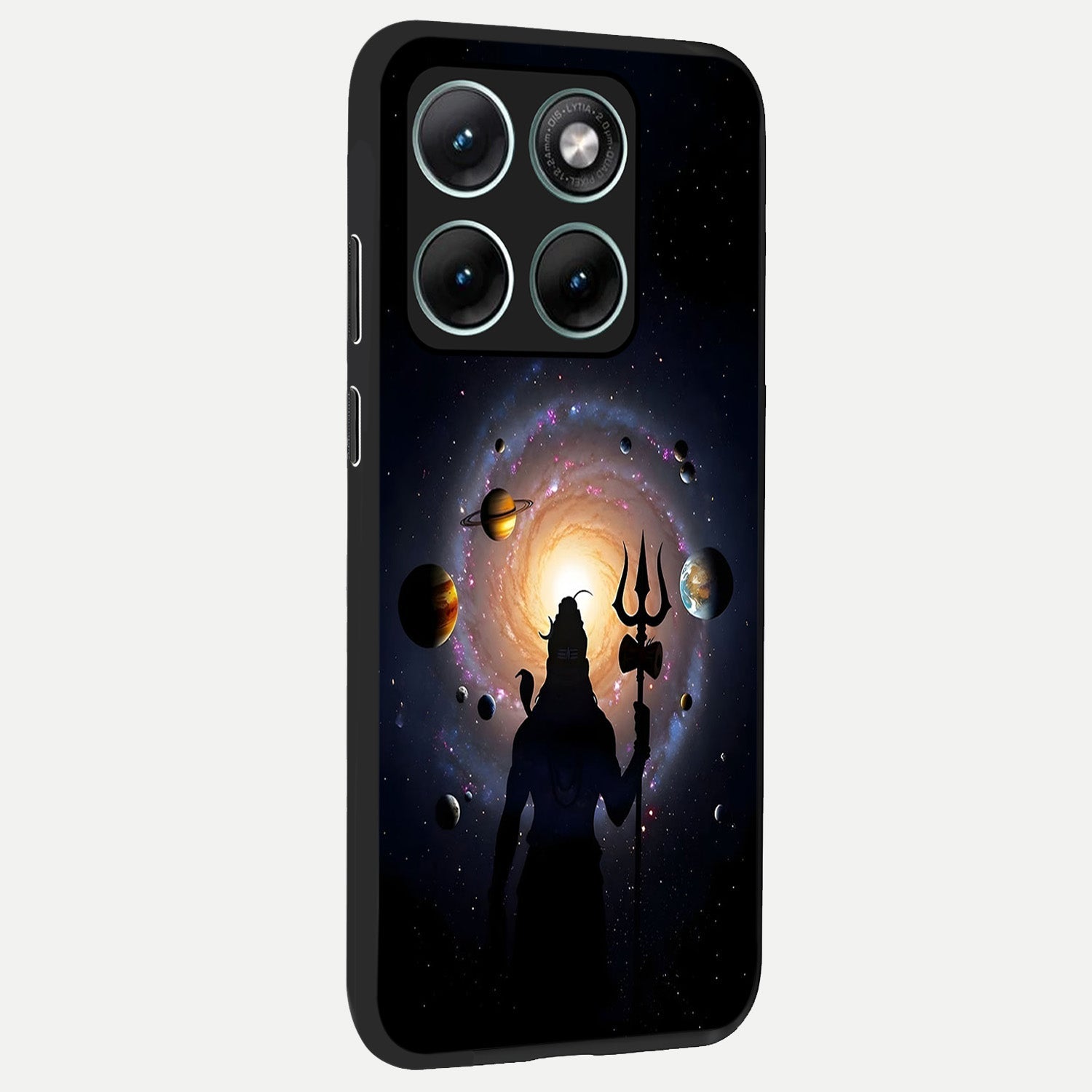  Galactic Shiva Vision back cover For Moto Edge 70 Fusion slim fit glass case with vibrant aesthetic design