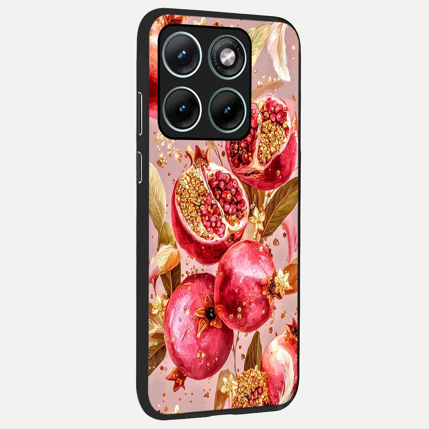  Golden Bloom Glow back cover For Moto Edge 70 Fusion slim fit glass case with vibrant aesthetic design
