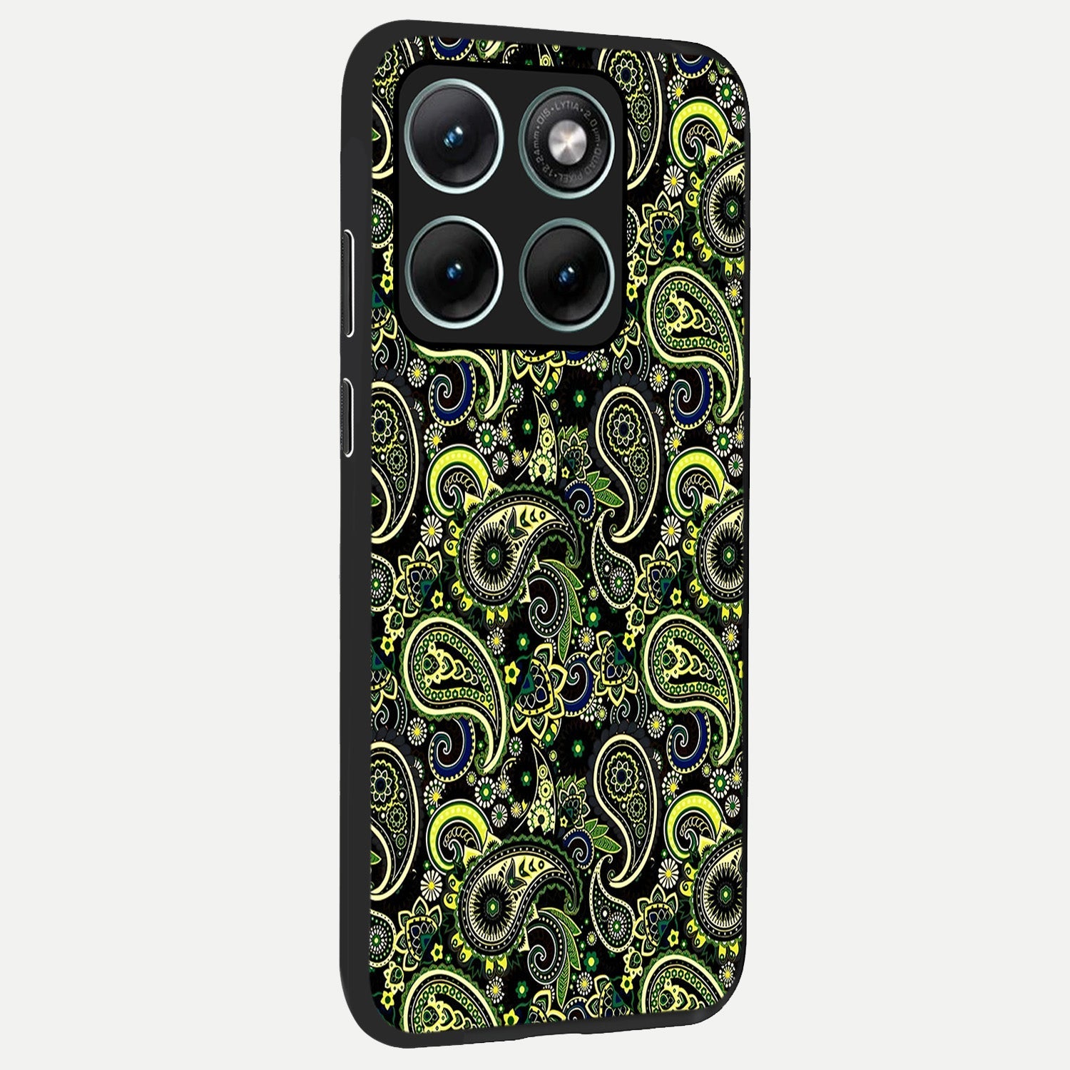  Green Lemon back cover For Moto Edge 70 Fusion slim fit glass case with vibrant aesthetic design