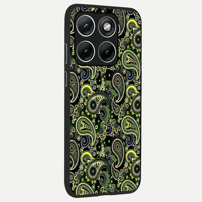  Green Lemon back cover For Moto Edge 70 Fusion slim fit glass case with vibrant aesthetic design