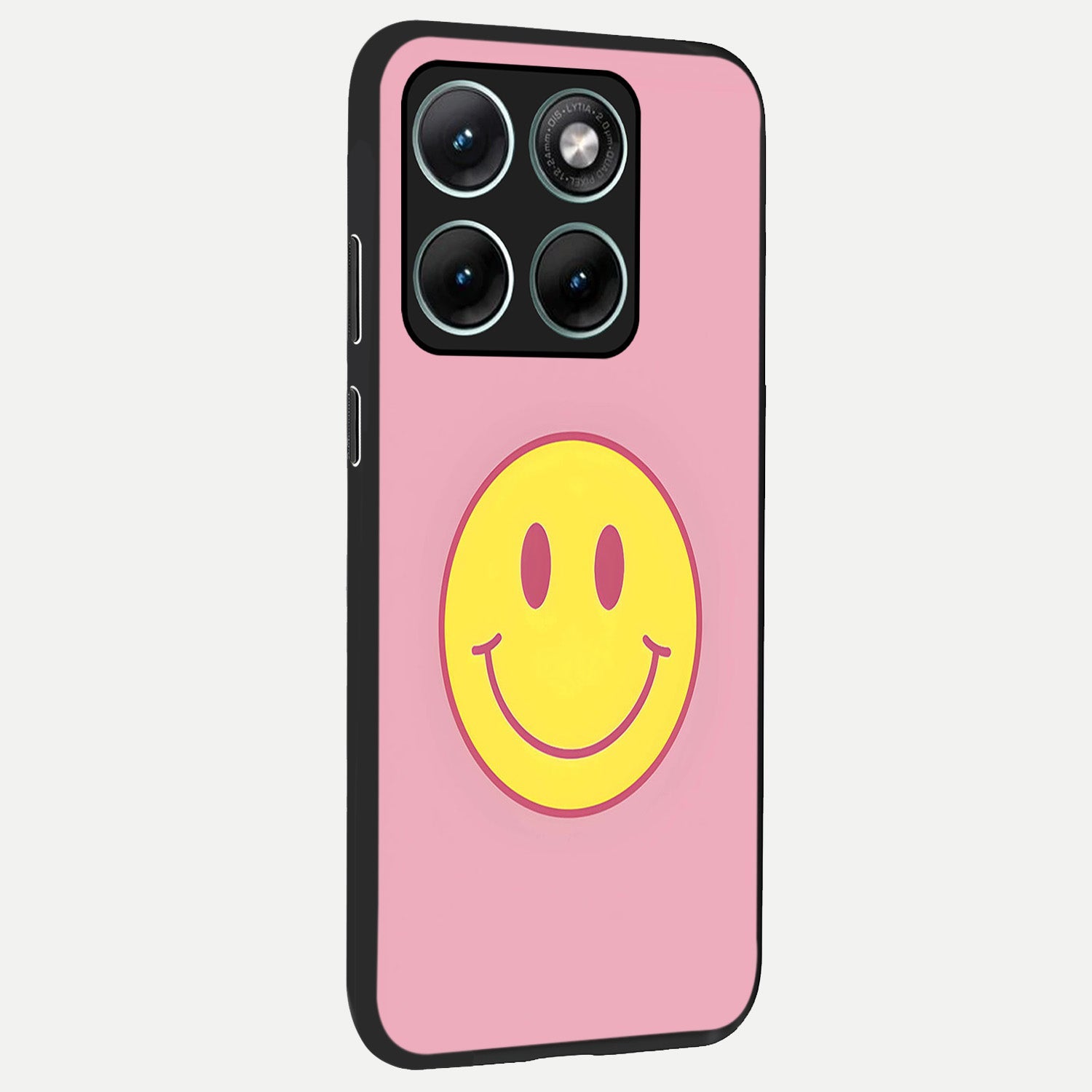  Happy Pink Mood back cover For Moto Edge 70 Fusion slim fit glass case with vibrant aesthetic design