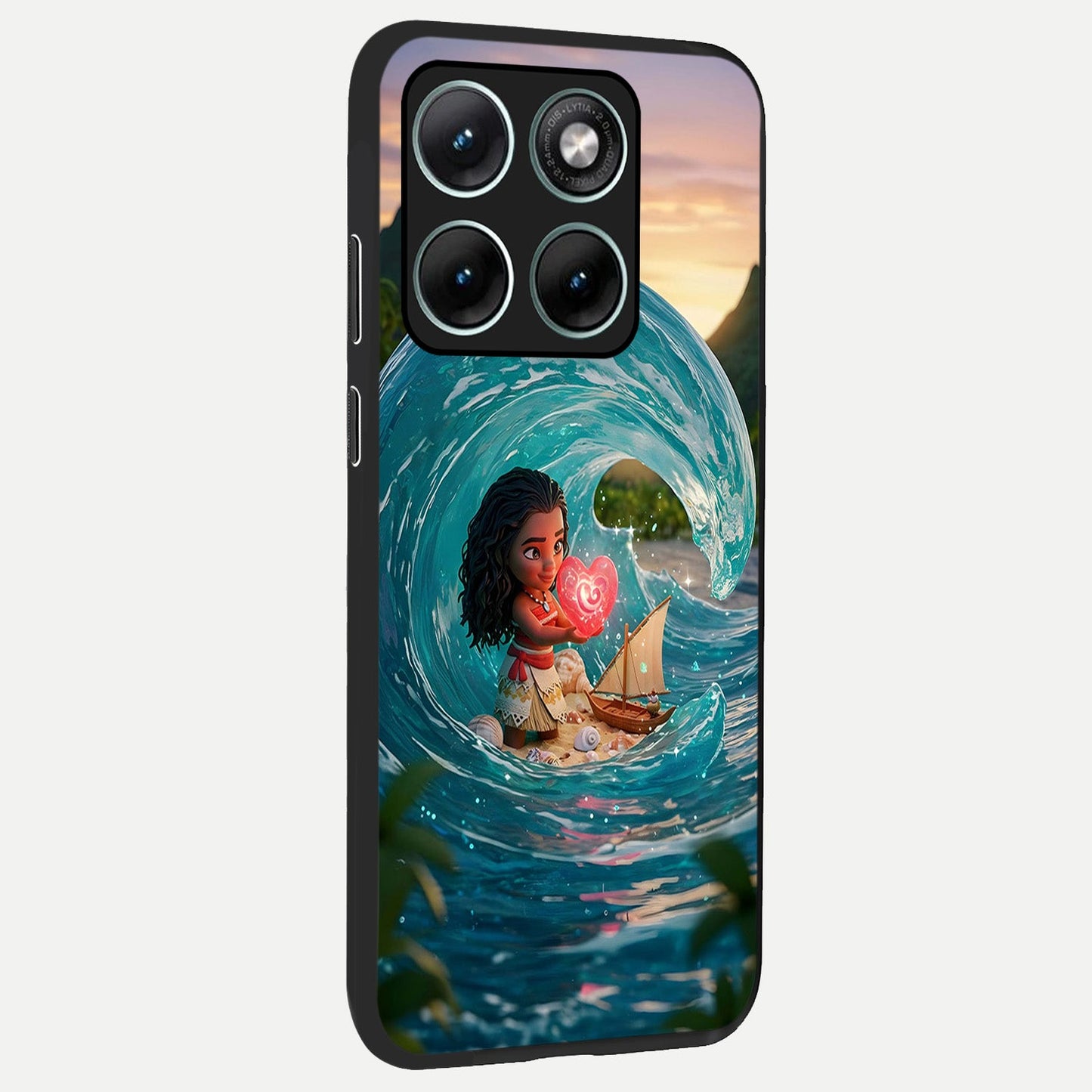  Heart of Ocean back cover For Moto Edge 70 Fusion slim fit glass case with vibrant aesthetic design