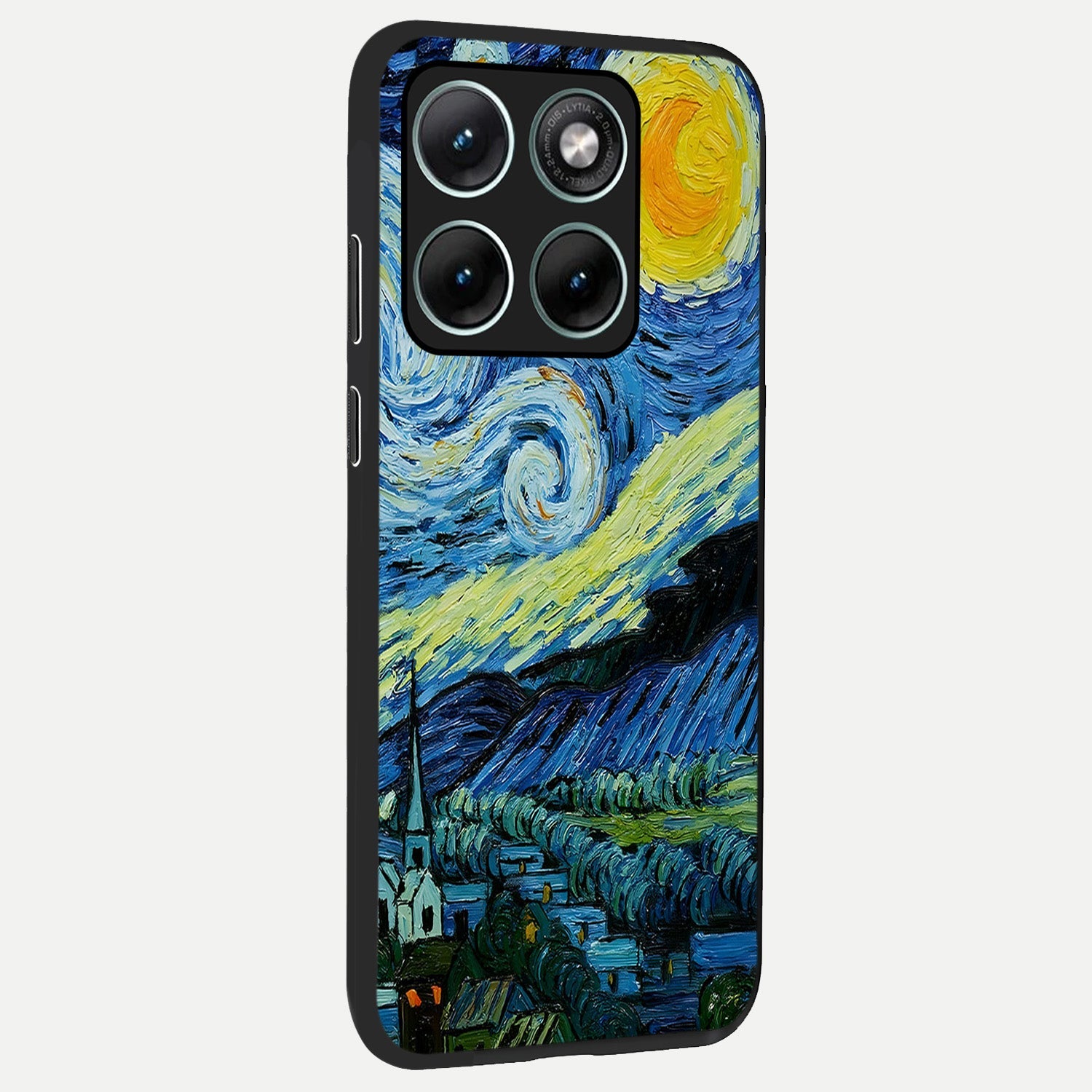  Inspired Van Gogh Art back cover For Moto Edge 70 Fusion slim fit glass case with vibrant aesthetic design
