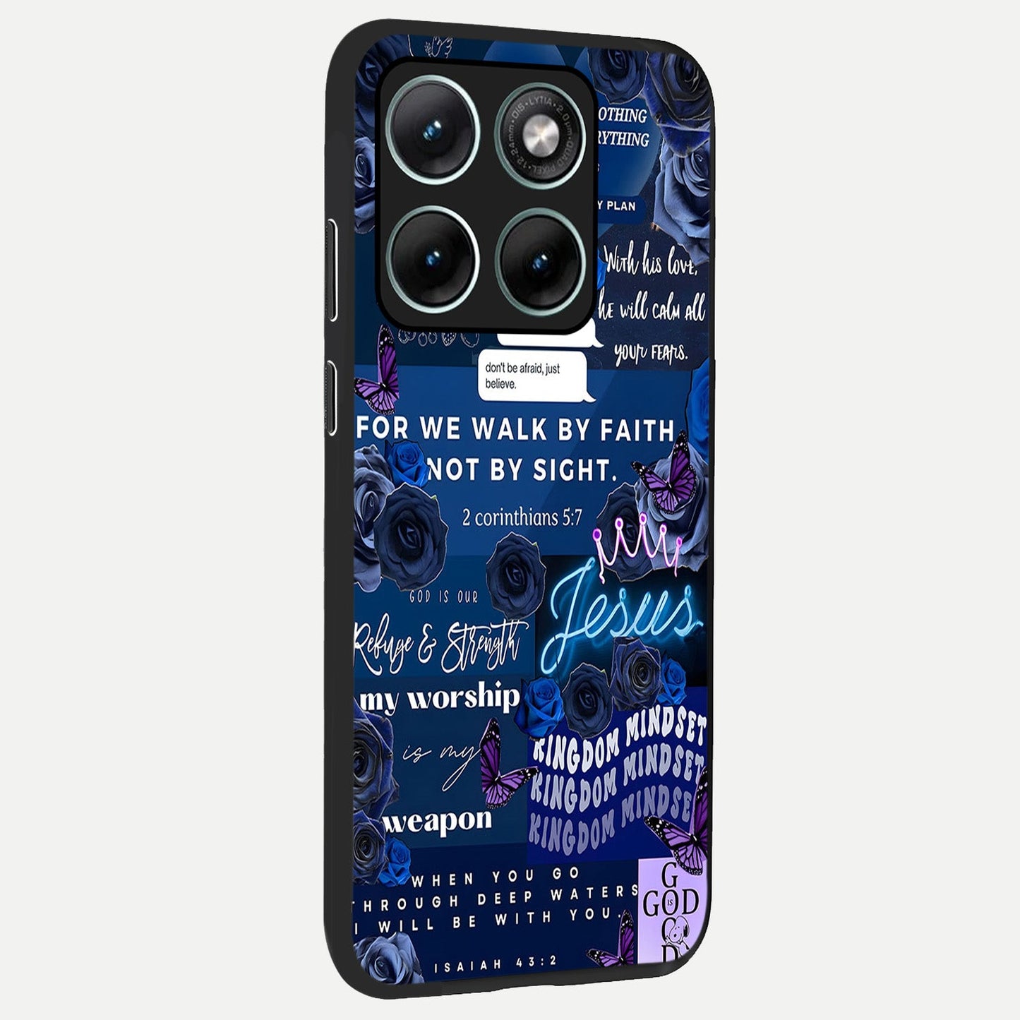  Kingdom Faith Glow back cover For Moto Edge 70 Fusion slim fit glass case with vibrant aesthetic design