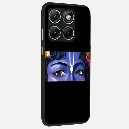  Krishna Eye back cover For Moto Edge 70 Fusion slim fit glass case with vibrant aesthetic design