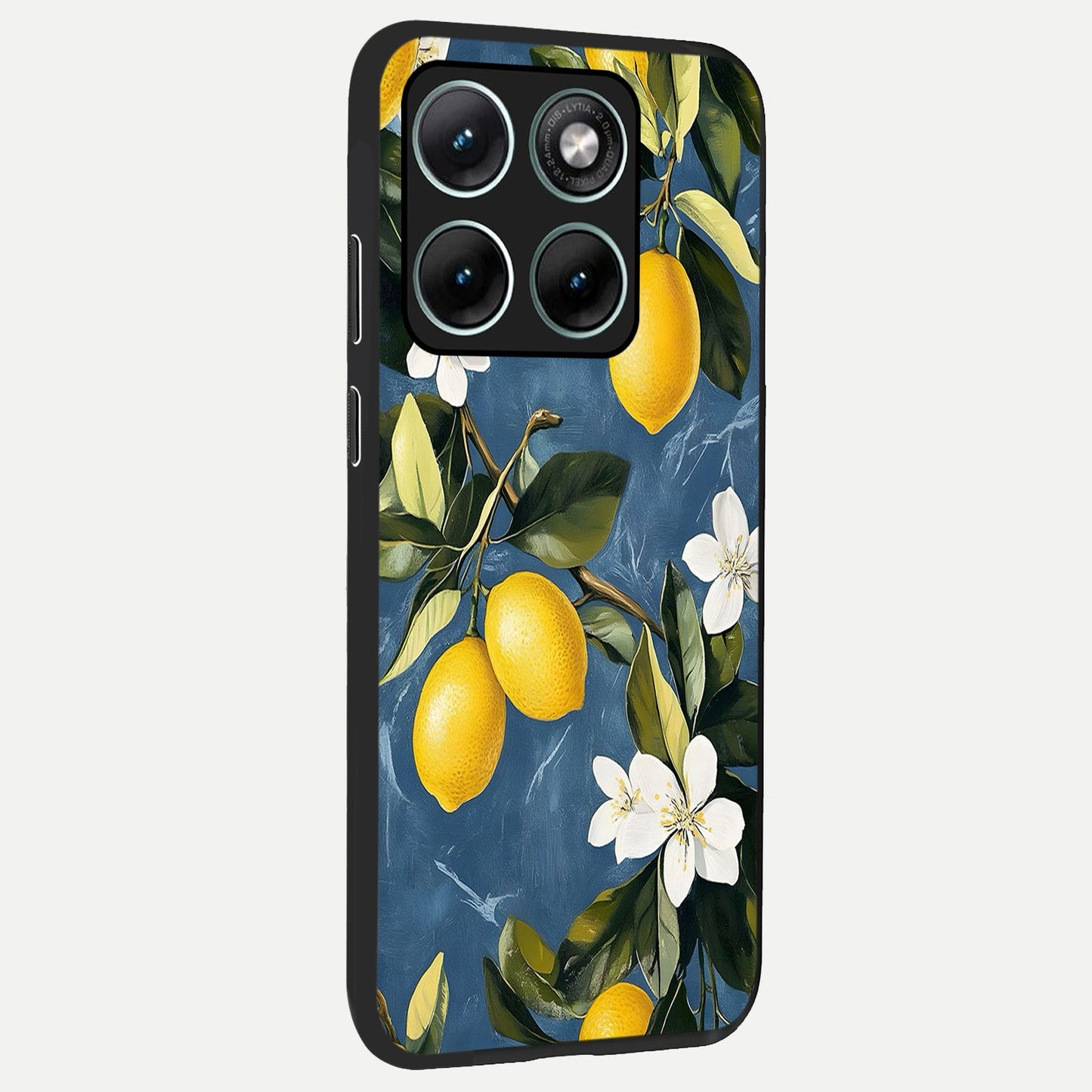  Lemon Dream Garden back cover For Moto Edge 70 Fusion slim fit glass case with vibrant aesthetic design