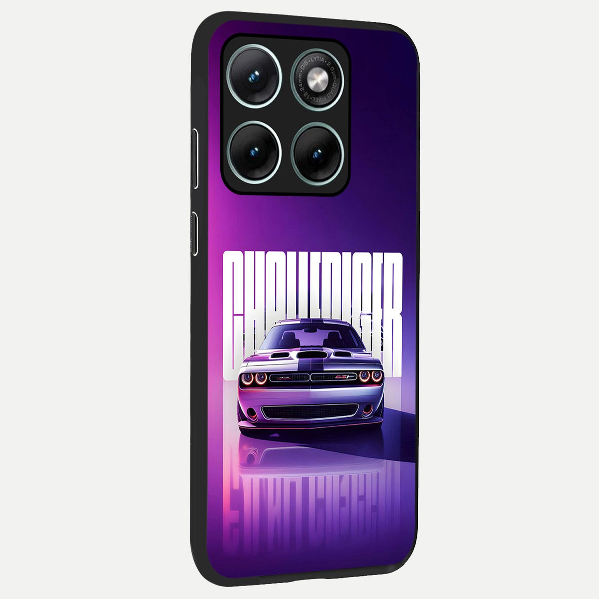 Midnight Muscle Ride back cover For Moto Edge 70 Fusion slim fit glass case with vibrant aesthetic design
