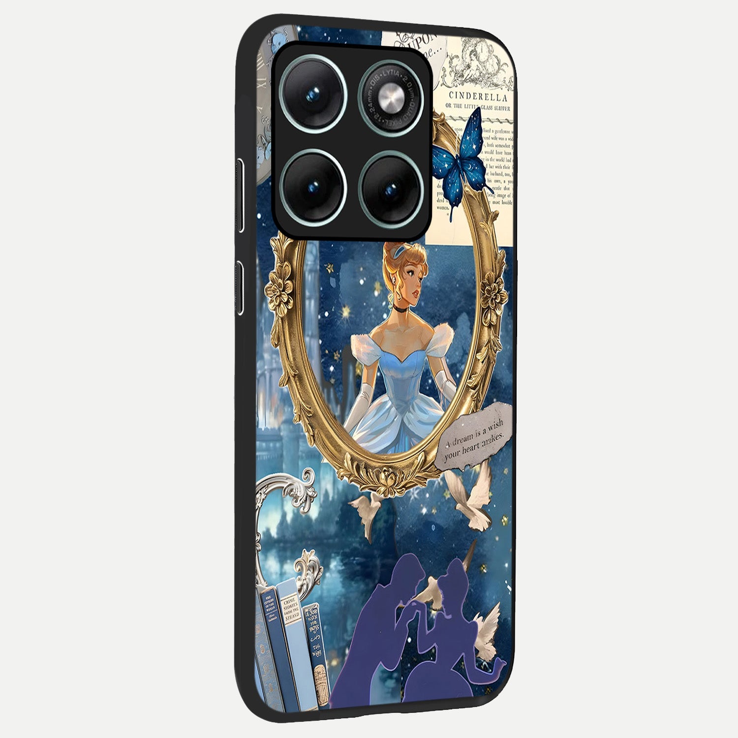  Midnight Queen back cover For Moto Edge 70 Fusion slim fit glass case with vibrant aesthetic design