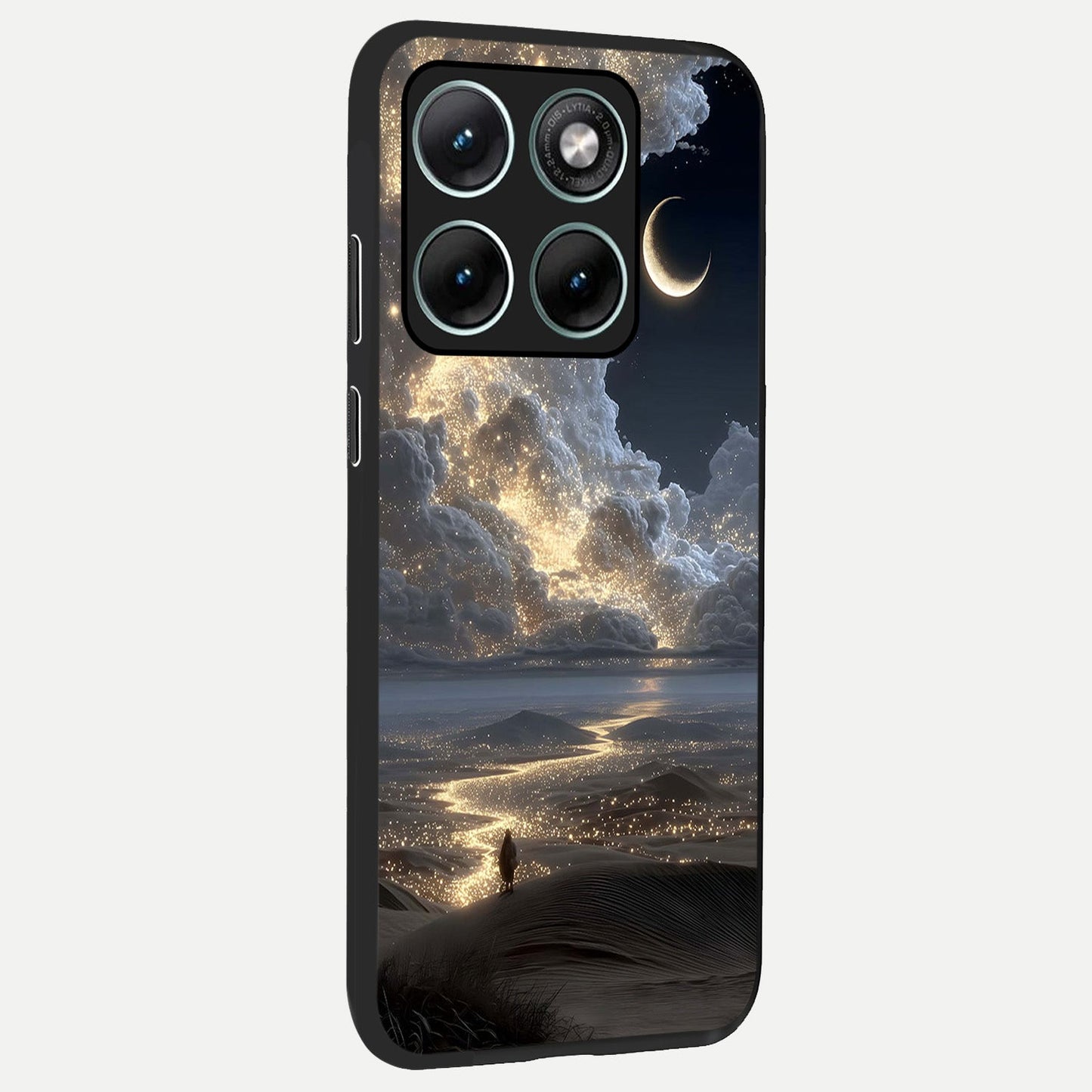  Moonlight Spark Path back cover For Moto Edge 70 Fusion slim fit glass case with vibrant aesthetic design