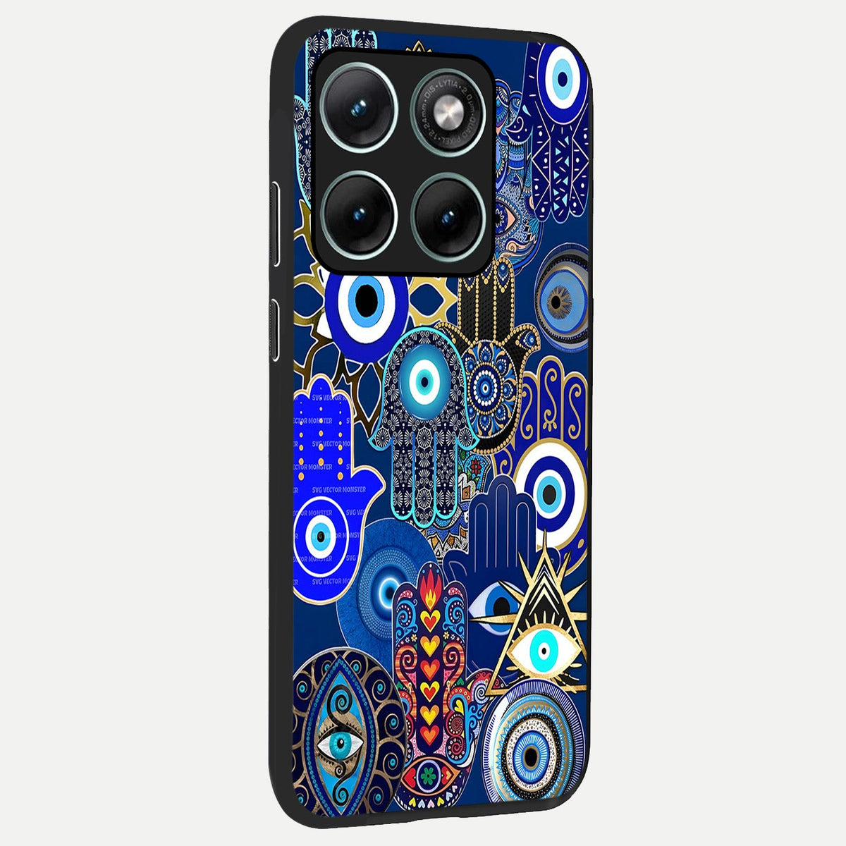  Mystic Palm Guard back cover For Moto Edge 70 Fusion slim fit glass case with vibrant aesthetic design