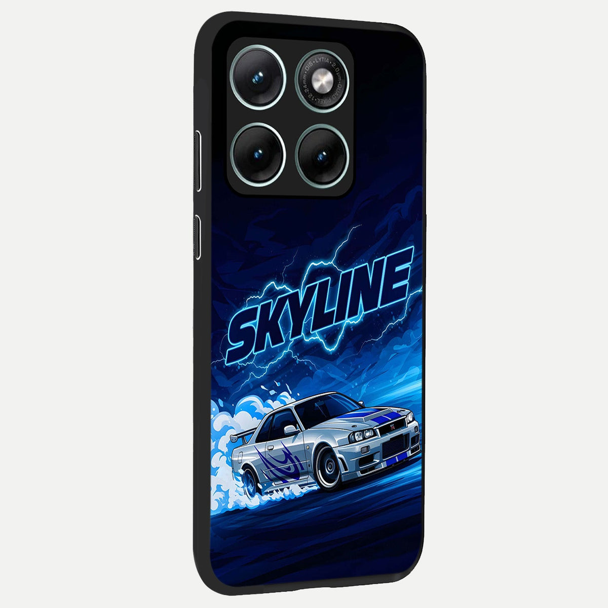 Neon Drift Beast back cover For Moto Edge 70 Fusion slim fit glass case with vibrant aesthetic design