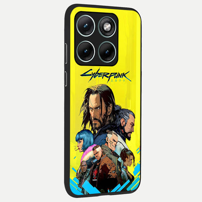 Neon Rebel Genesis back cover For Moto Edge 70 Fusion slim fit glass case with vibrant aesthetic design