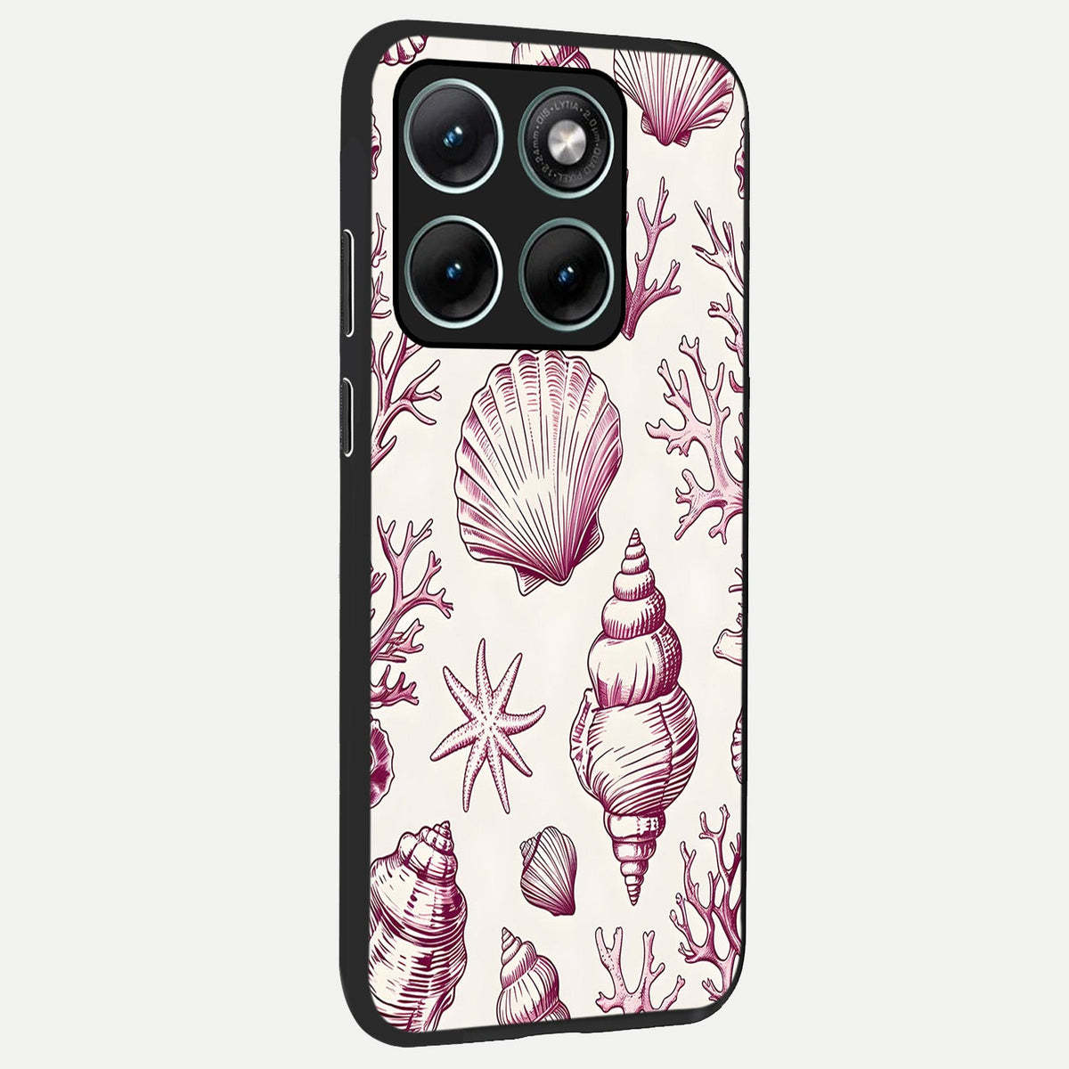  Pink Power Sparks back cover For Moto Edge 70 Fusion slim fit glass case with vibrant aesthetic design