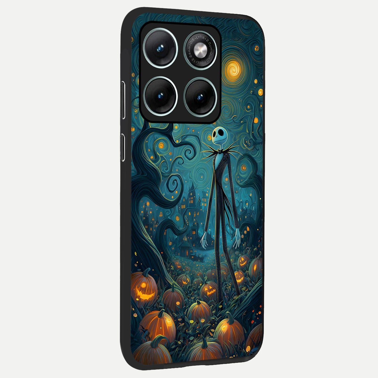  Pumpkin Moonlight Tale back cover For Moto Edge 70 Fusion slim fit glass case with vibrant aesthetic design