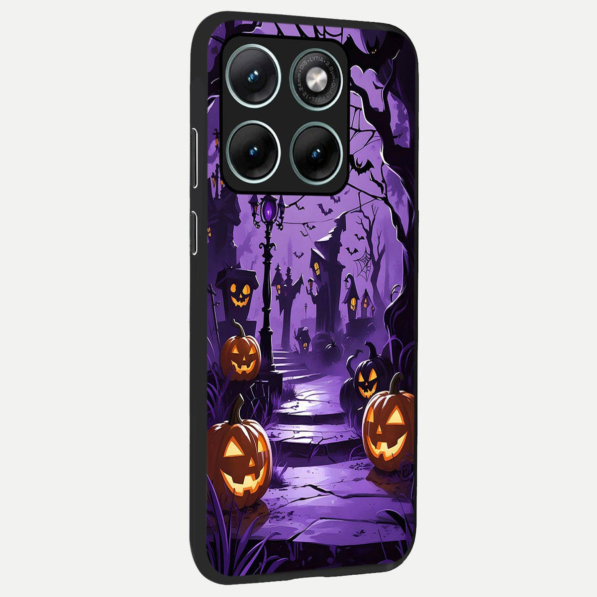  Pumpkin Patch Halloween back cover For Moto Edge 70 Fusion slim fit glass case with vibrant aesthetic design