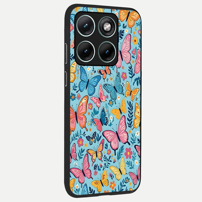  Spring Wing Garden back cover For Moto Edge 70 Fusion slim fit glass case with vibrant aesthetic design