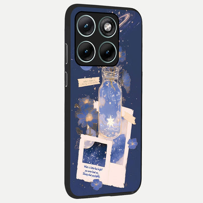  Starlit Cosmic Jar back cover For Moto Edge 70 Fusion slim fit glass case with vibrant aesthetic design