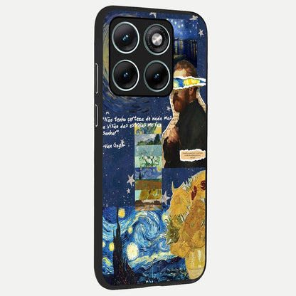  Starry Dream Vision back cover For Moto Edge 70 Fusion slim fit glass case with vibrant aesthetic design