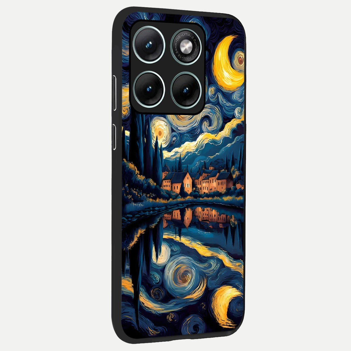 Starry Sky Serenity back cover For Moto Edge 70 Fusion slim fit glass case with vibrant aesthetic design