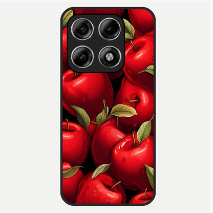  Apple Pattern Glass Case For Moto Edge 70 Pro back cover – full design glossy printed glass finish