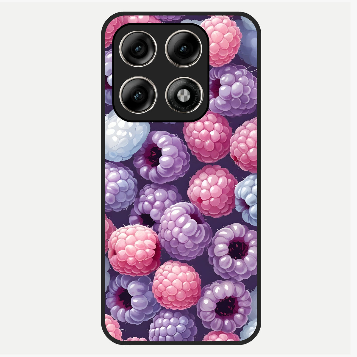  Berry Candy Pop Glass Case For Moto Edge 70 Pro back cover – full design glossy printed glass finish