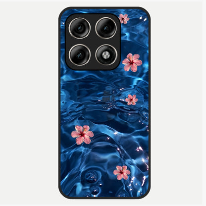  Bloom Thread Art Glass Case For Moto Edge 70 Pro back cover – full design glossy printed glass finish