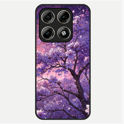  Blossom Tree Glass Case For Moto Edge 70 Pro back cover – full design glossy printed glass finish