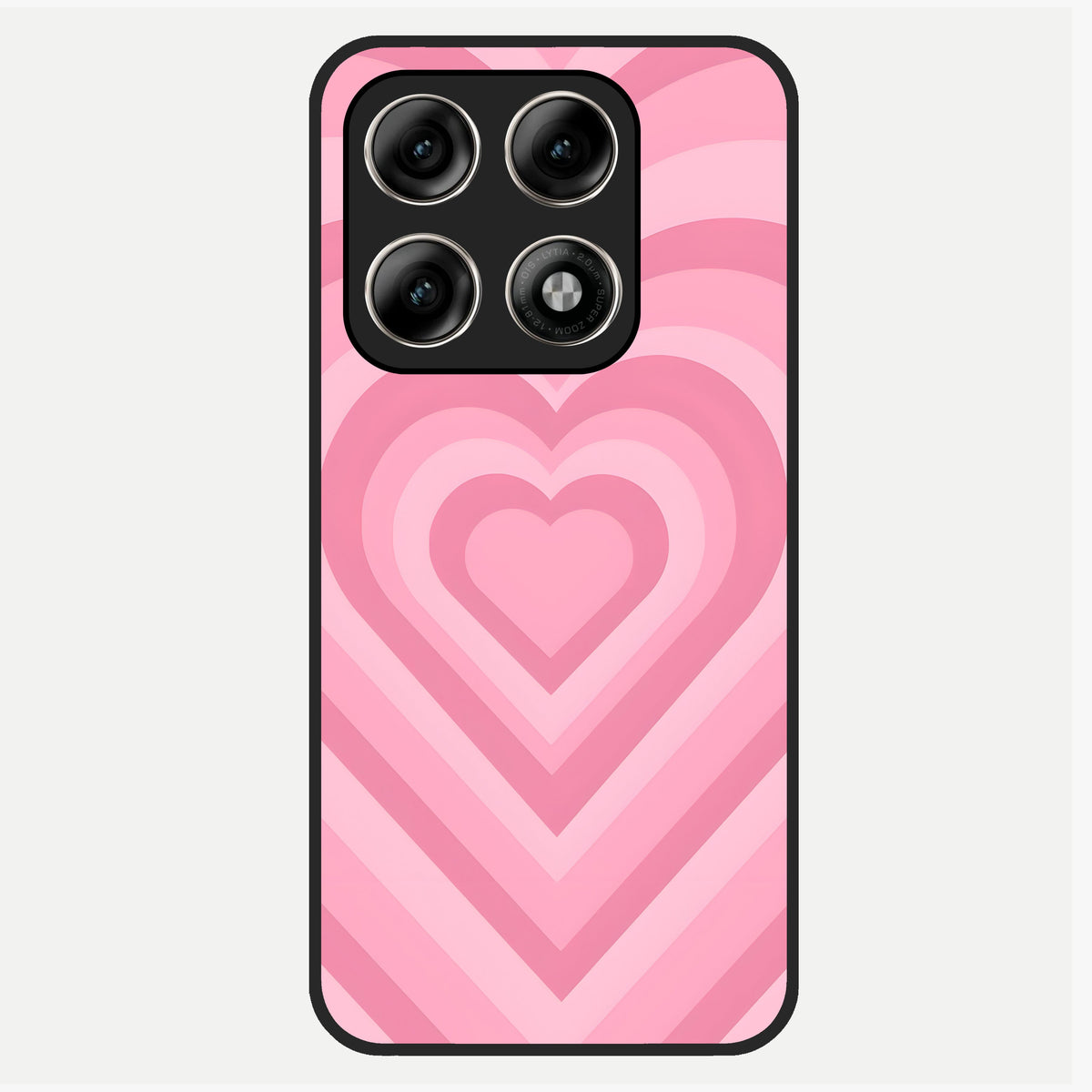  Blush Heart Waves Glass Case For Moto Edge 70 Pro back cover – full design glossy printed glass finish