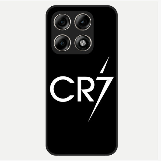  CR7 Elite Strike Glass Case For Moto Edge 70 Pro back cover – full design glossy printed glass finish