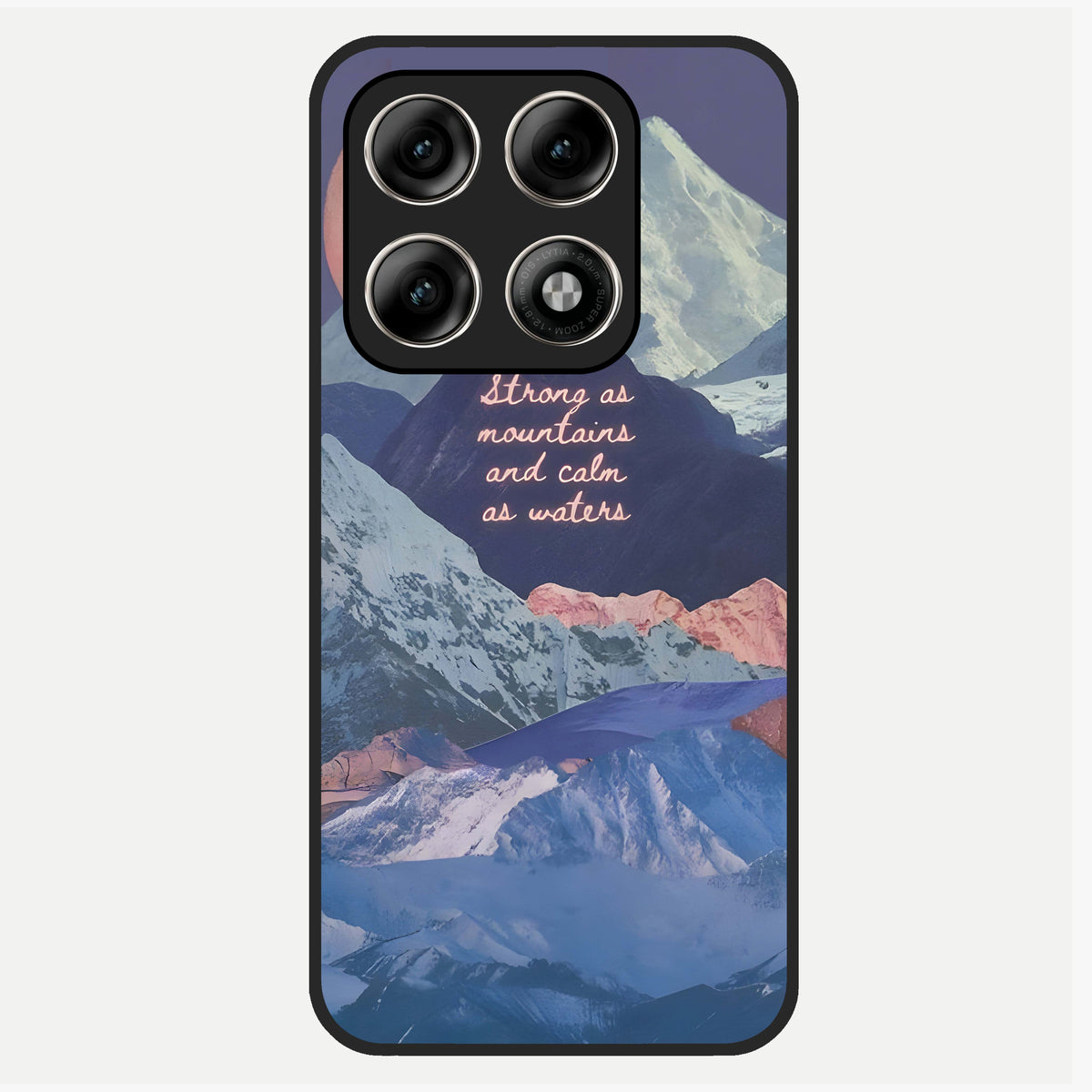  Celestial Mountain Calm Glass Case For Moto Edge 70 Pro back cover – full design glossy printed glass finish
