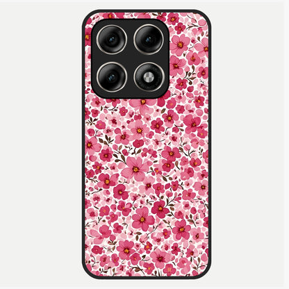 Cherry Blossom Charm Glass Case For Moto Edge 70 Pro back cover – full design glossy printed glass finish