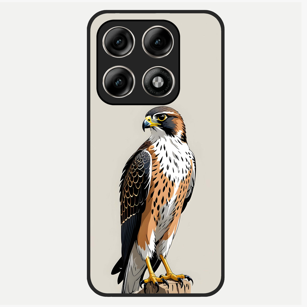  Clever Eagle Glass Case For Moto Edge 70 Pro back cover – full design glossy printed glass finish