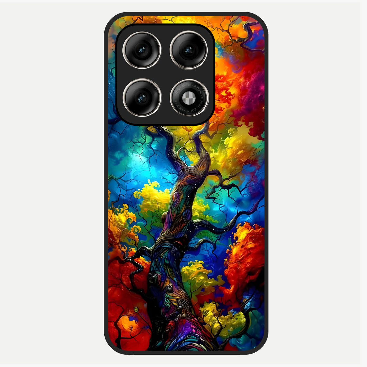  Colorful Soda Bottles Glass Case For Moto Edge 70 Pro back cover – full design glossy printed glass finish