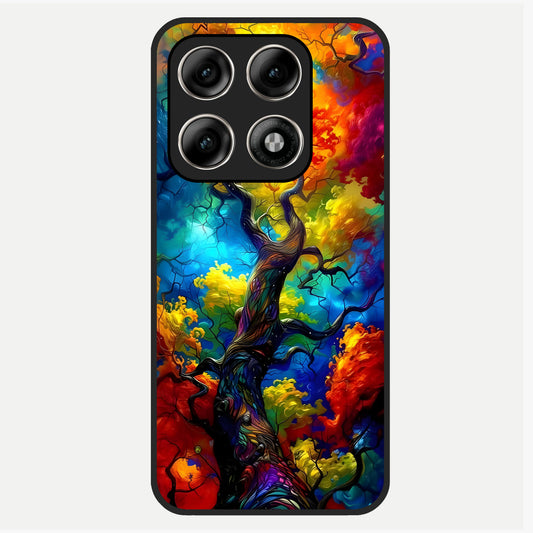  Colorful Soda Bottles Glass Case For Moto Edge 70 Pro back cover – full design glossy printed glass finish