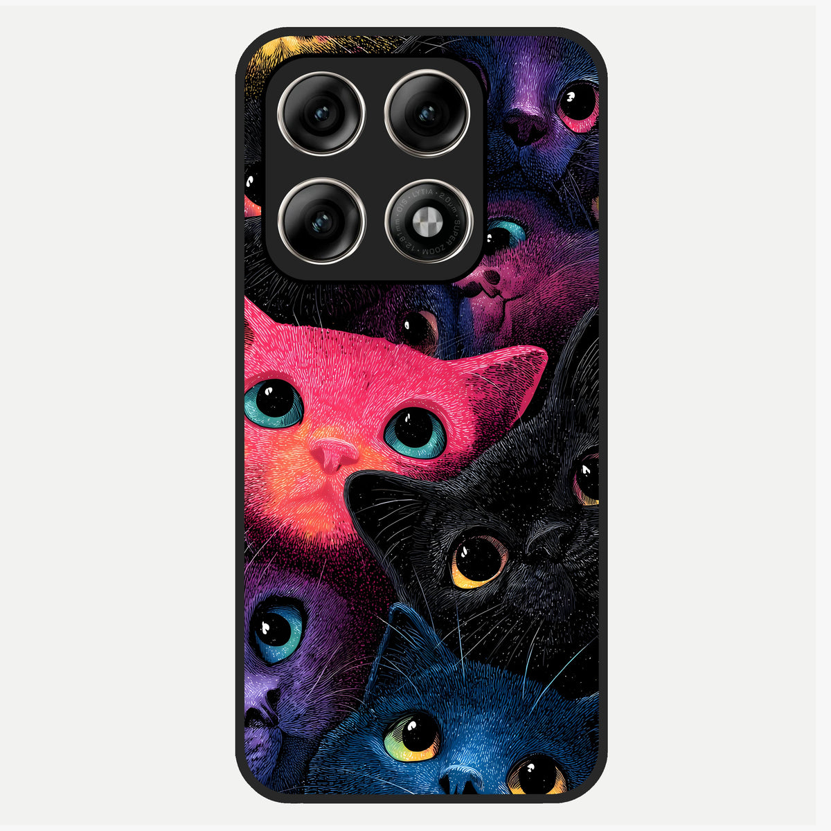  Cosmic Cats Dreams Glass Case For Moto Edge 70 Pro back cover – full design glossy printed glass finish
