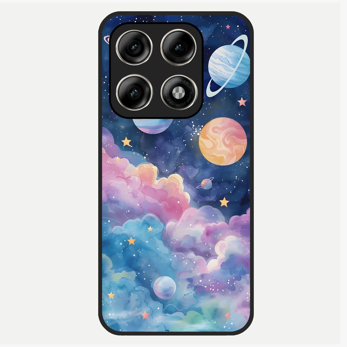  Cosmic Planet Dreams Glass Case For Moto Edge 70 Pro back cover – full design glossy printed glass finish