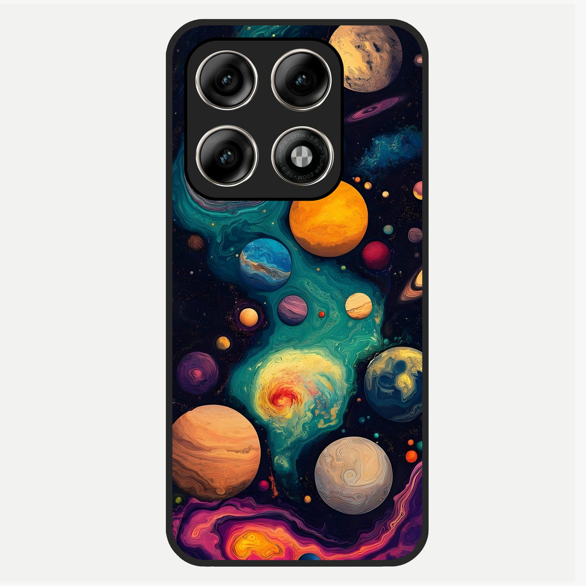  Cosmic Planet Journey Glass Case For Moto Edge 70 Pro back cover – full design glossy printed glass finish