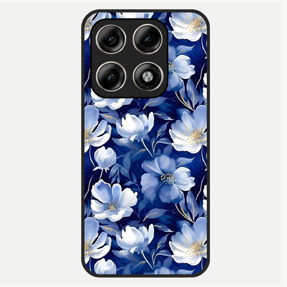  Cute Floral Patterns Glass Case For Moto Edge 70 Pro back cover – full design glossy printed glass finish
