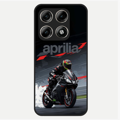  Dark Aprilla Glass Case For Moto Edge 70 Pro back cover – full design glossy printed glass finish